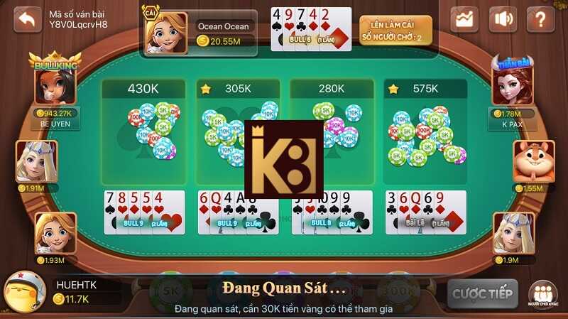 Đôi nét về game bài casino K8VIP