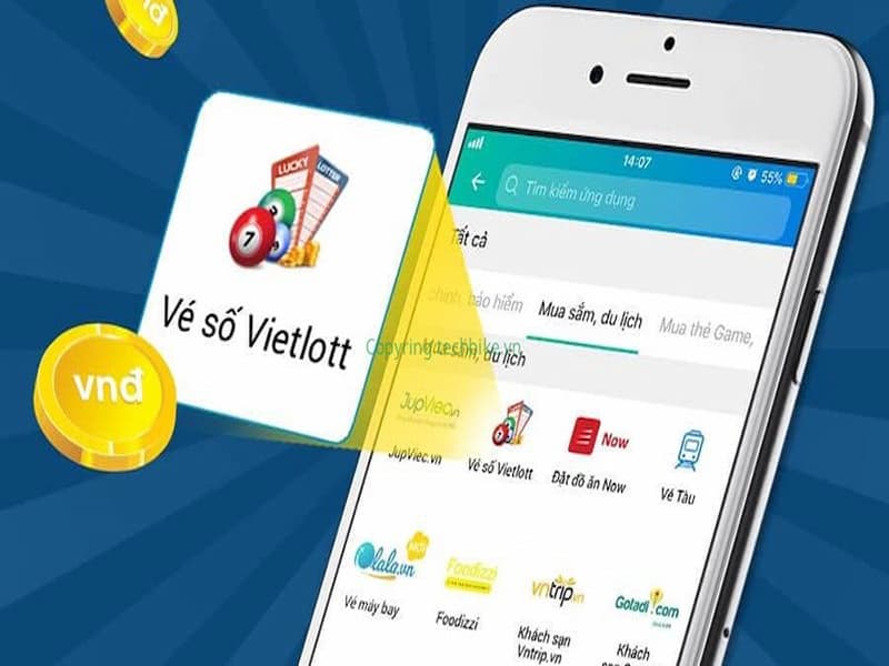 Một số App mua Vé số Vietlott thuận tiện cho người chơi